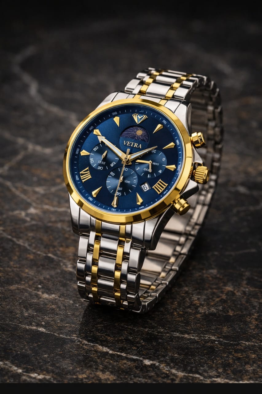 Relógio VETRA Masculino    Presença, Precisão e Estilo Atemporal