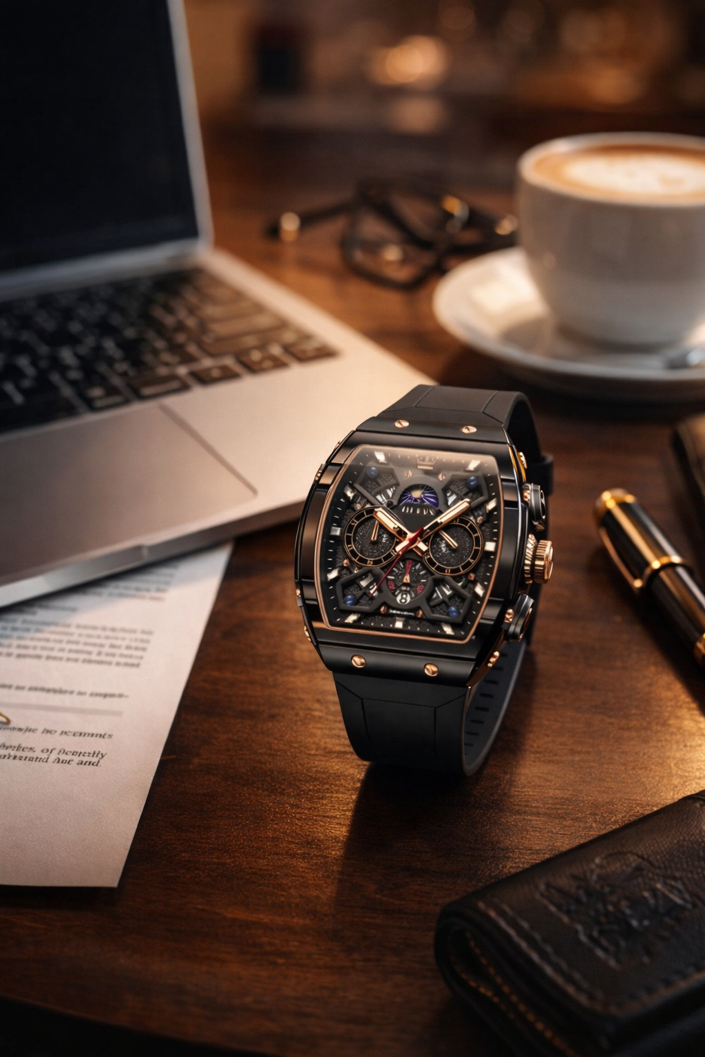 Relógio Olevs Masculino Premium  Design executivo com presença imponente